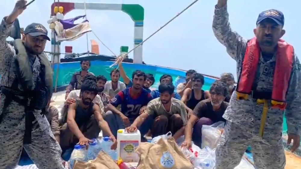 Pakistan Navy rescues 19 local, Iranian fishermen stranded at sea